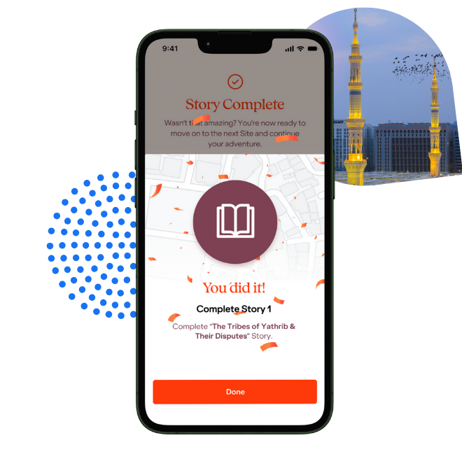 Image showing the finalised app for the City Living Museum